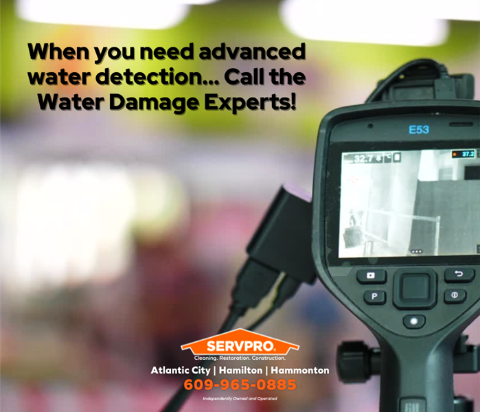 thermal imaging tool to detect water damage and moisture